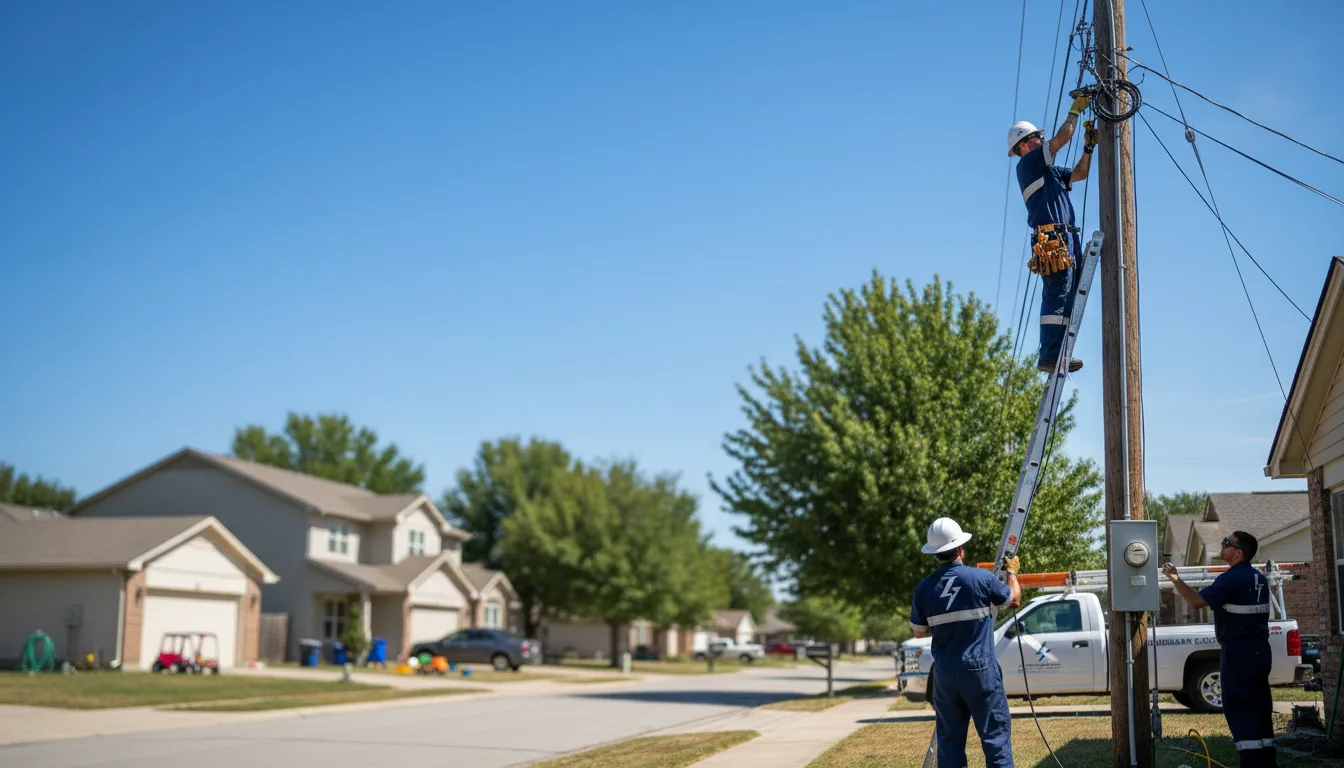 Residential electrician providing installation services in Nickerson, KS